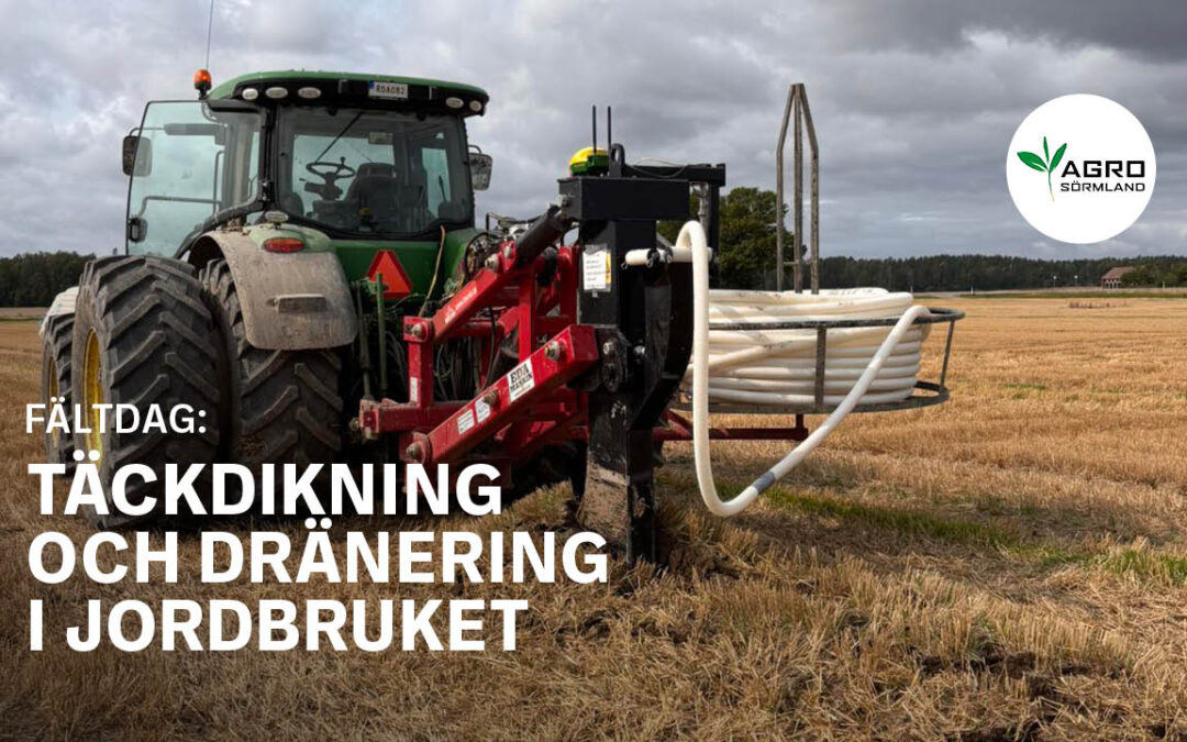 Täckdikning och dränering i jordbruket